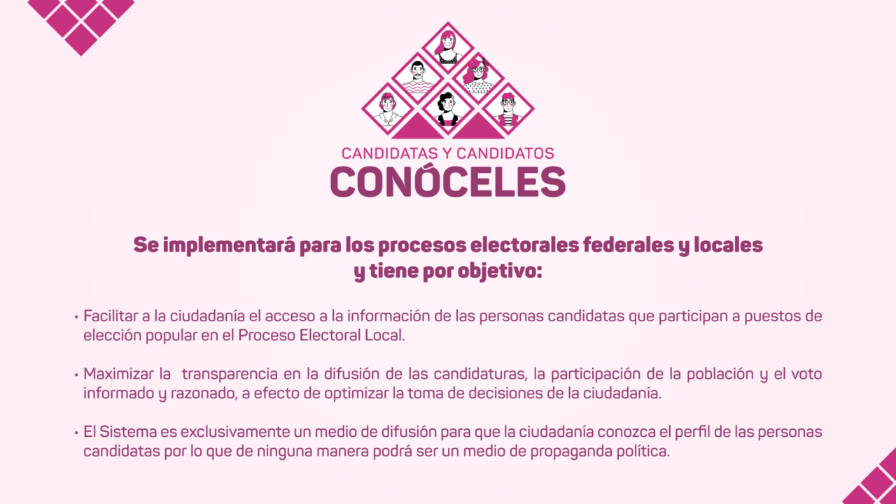 IEES habilitará la plataforma ‘Candidatas y Candidatos: Conócelos’