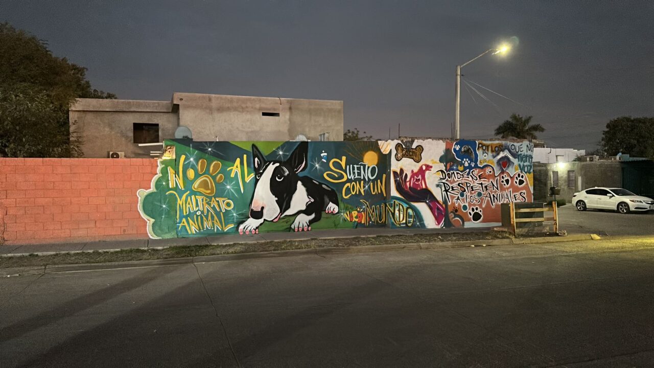 Un mural con impacto: ciudadano promueve el cuidado animal en Ahome