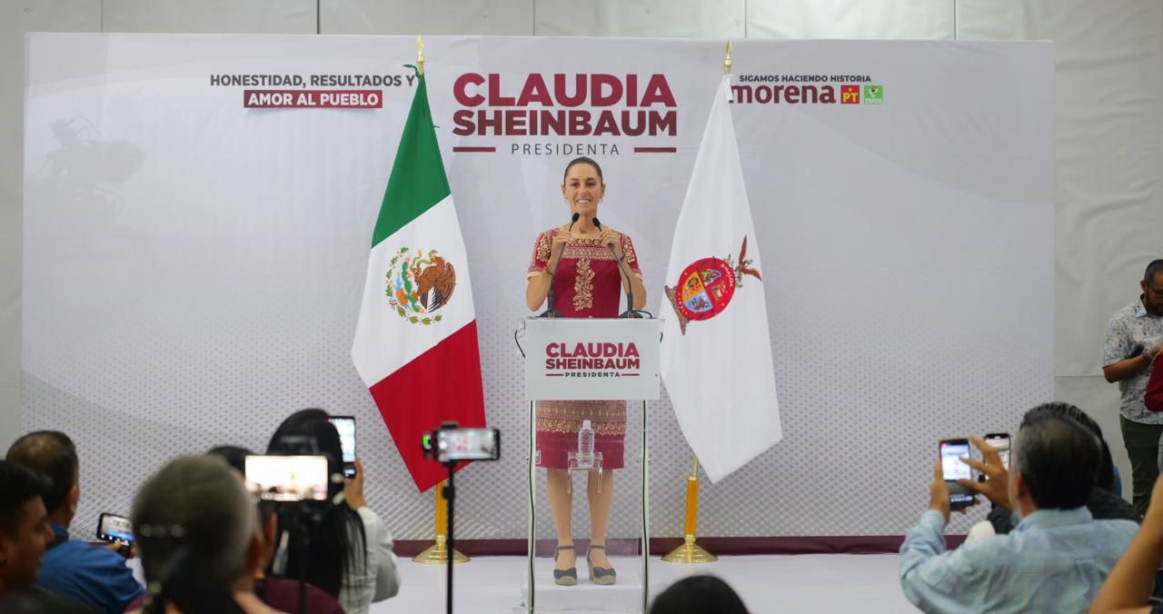 Claudia Sheinbaum hace llamada al INE a facilitar el voto a quienes residen fuera de México