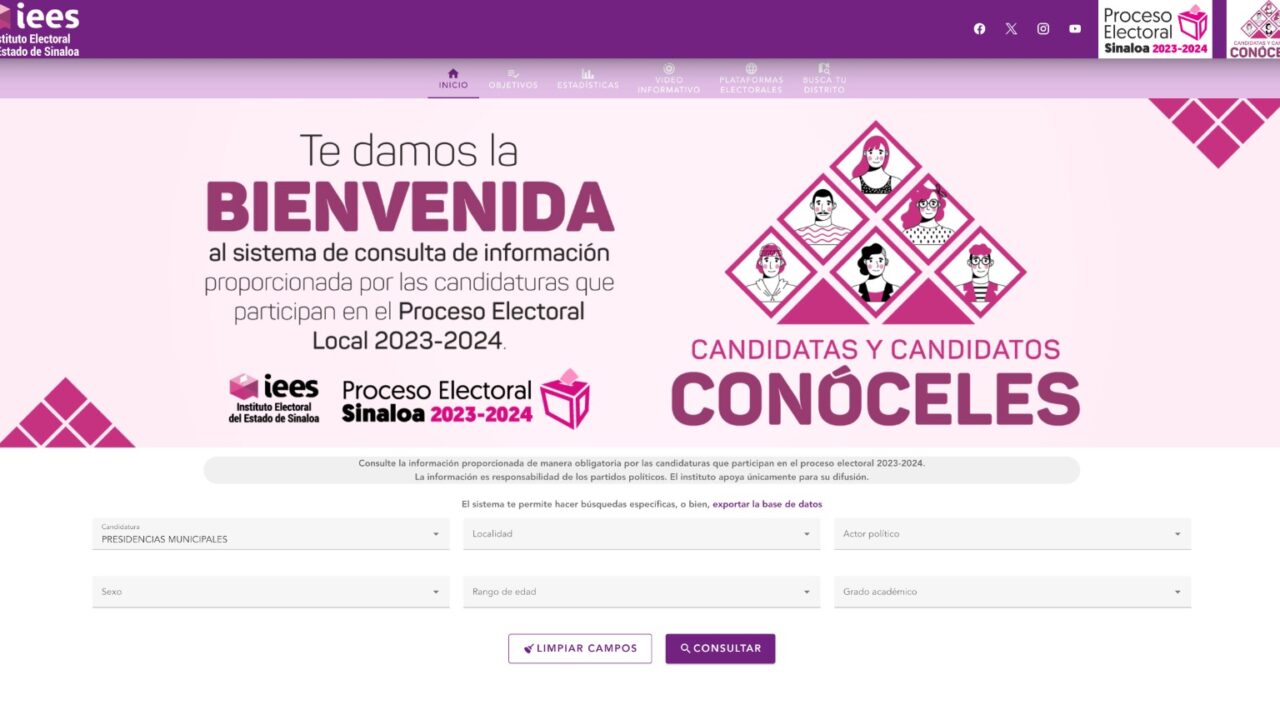 Invita IEES al voto informado y razonado a través del sistema «Conóceles»