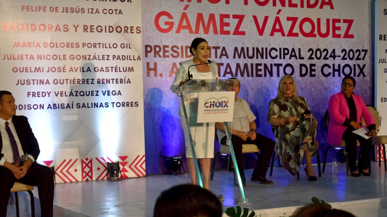 «No les voy a fallar»: Yoneida Gámez alcaldesa de Choix