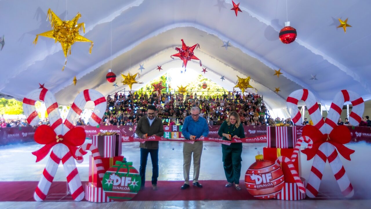 Enciende el tradicional árbol de Navidad en Culiacán