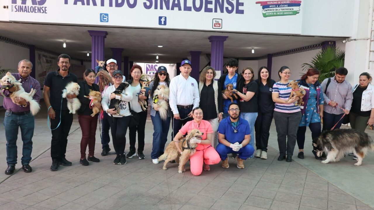 El Partido Sinaloense reactiva el programa PASCOTA de atención veterinaria gratuita