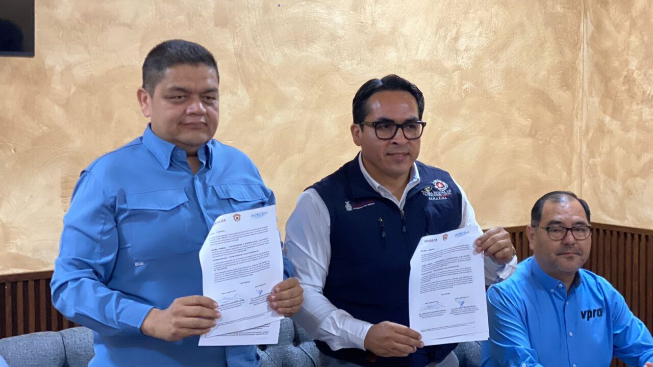 Firman convenio ADECEM y Protección Civil; se forma Comisión de Gestión de Riesgos y Protección Civil