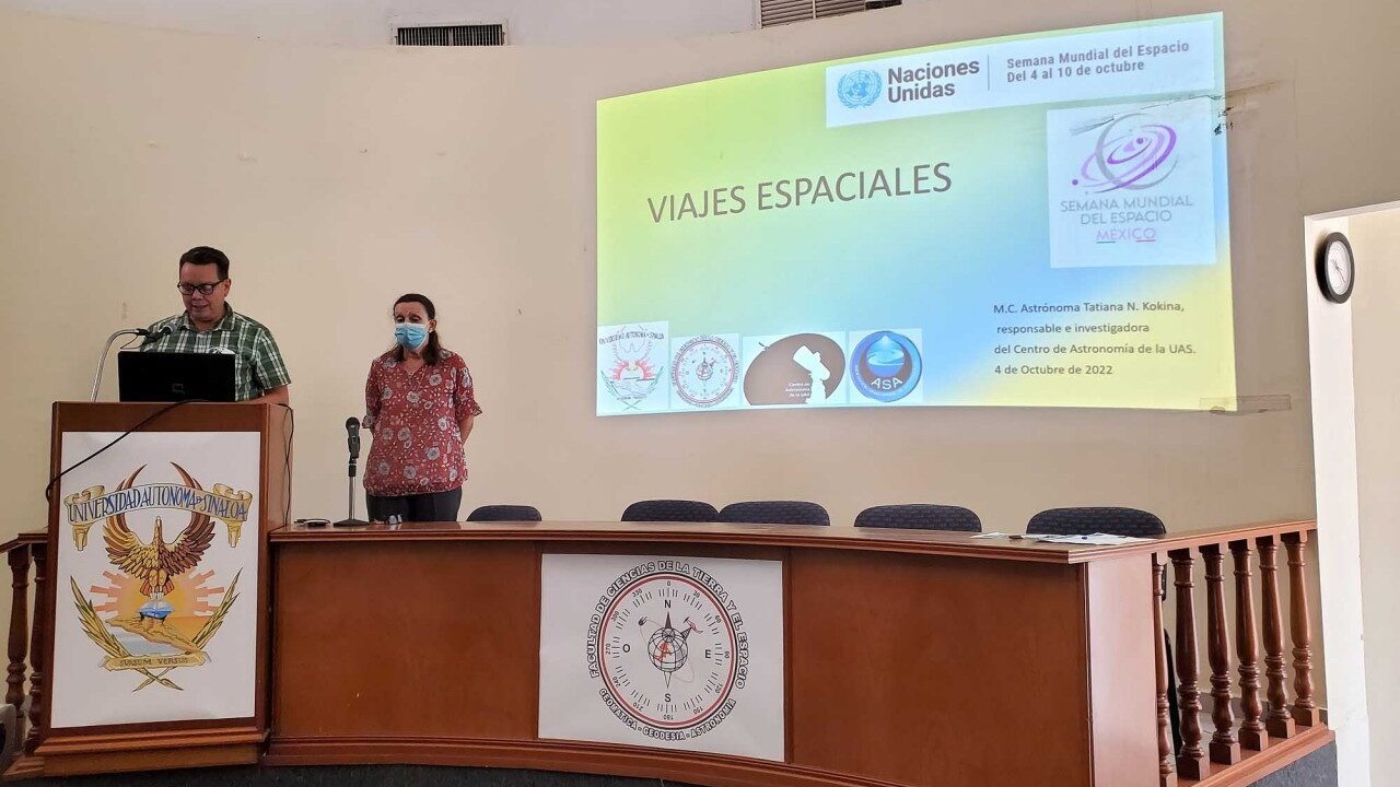 El Centro de Astronomía de la Facultad de Ciencias de la Tierra y el Espacio de la UAS conmemorará la Semana Mundial del Espacio 2025