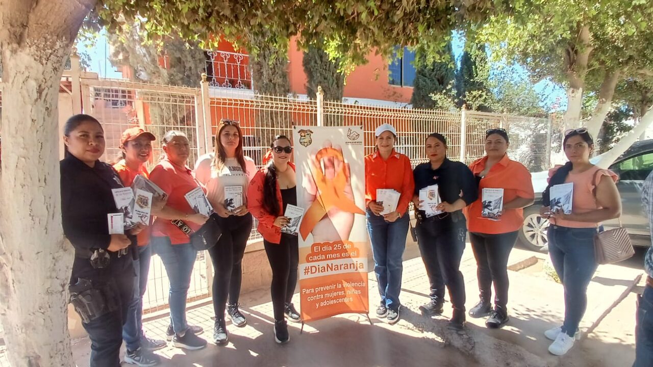 Brindan información y orientación a mujeres en la sindicatura de Bachoco por el Día Naranja