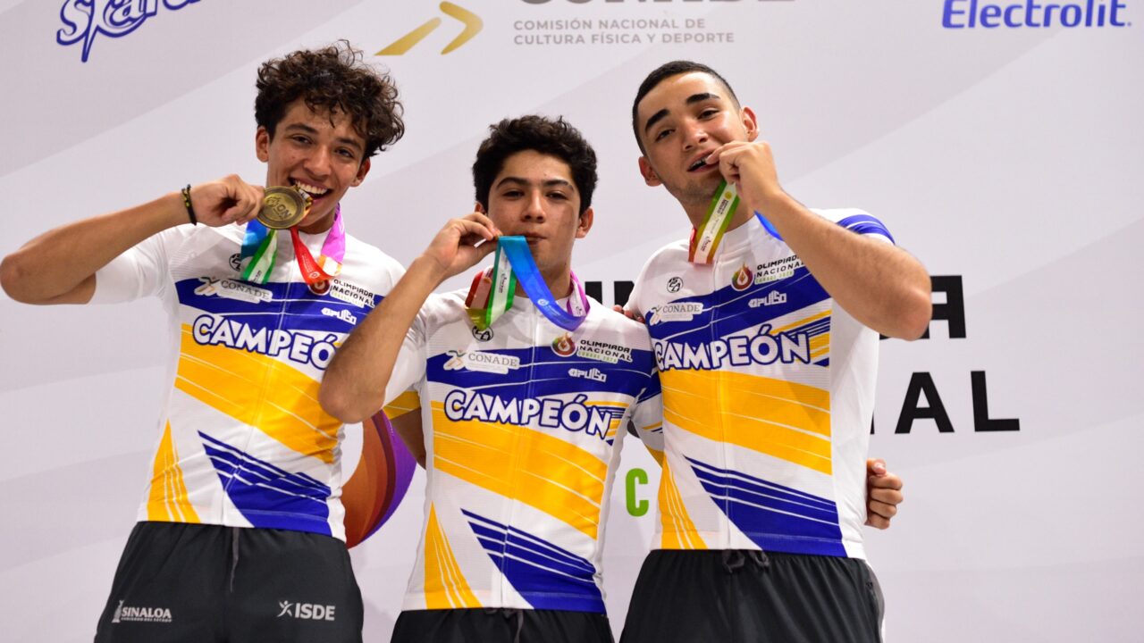 Medallas de oro,plata y bronce para Sinaloa en Olimpiada de ciclismo