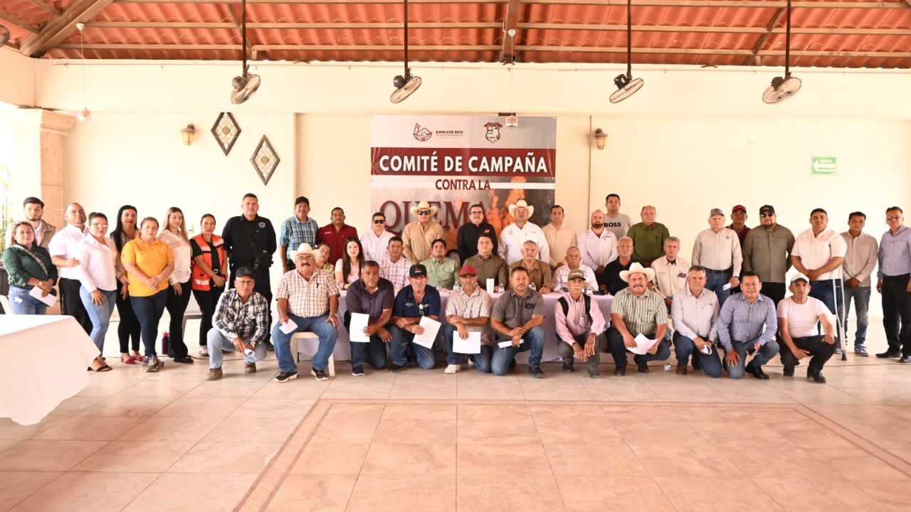 Instalan Comité de Prevención Contra la Quema de Soca en Juan José Ríos
