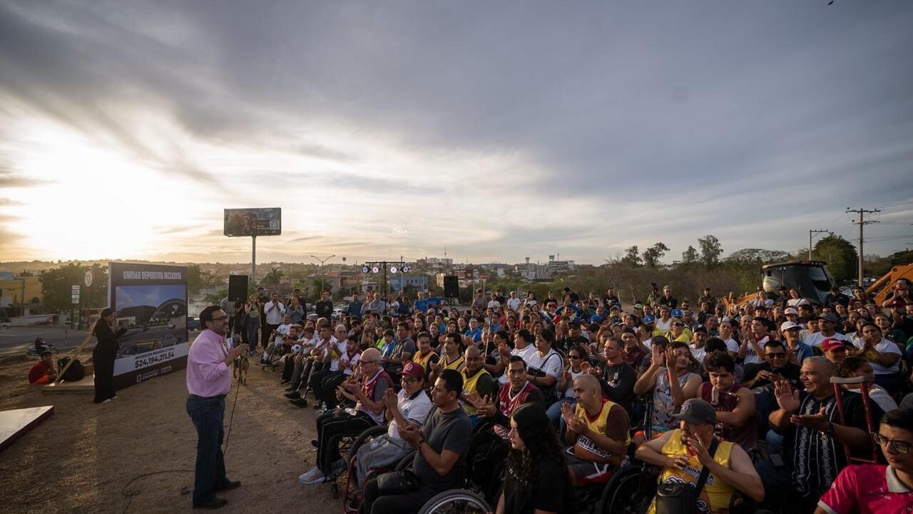 El deporte adaptado en Culiacán está de fiesta; Juan de Dios Gámez coloca primera piedra de Unidad Deportiva Inclusiva