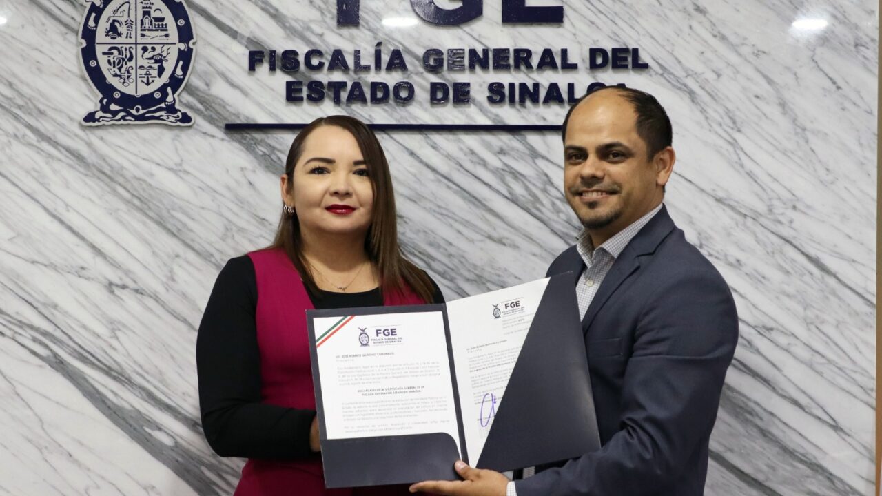 Fiscal General toma protesta a José Roberto Quiñonez Coronado como Encargado de la Vicefiscalía General de la FGE Sinaloa
