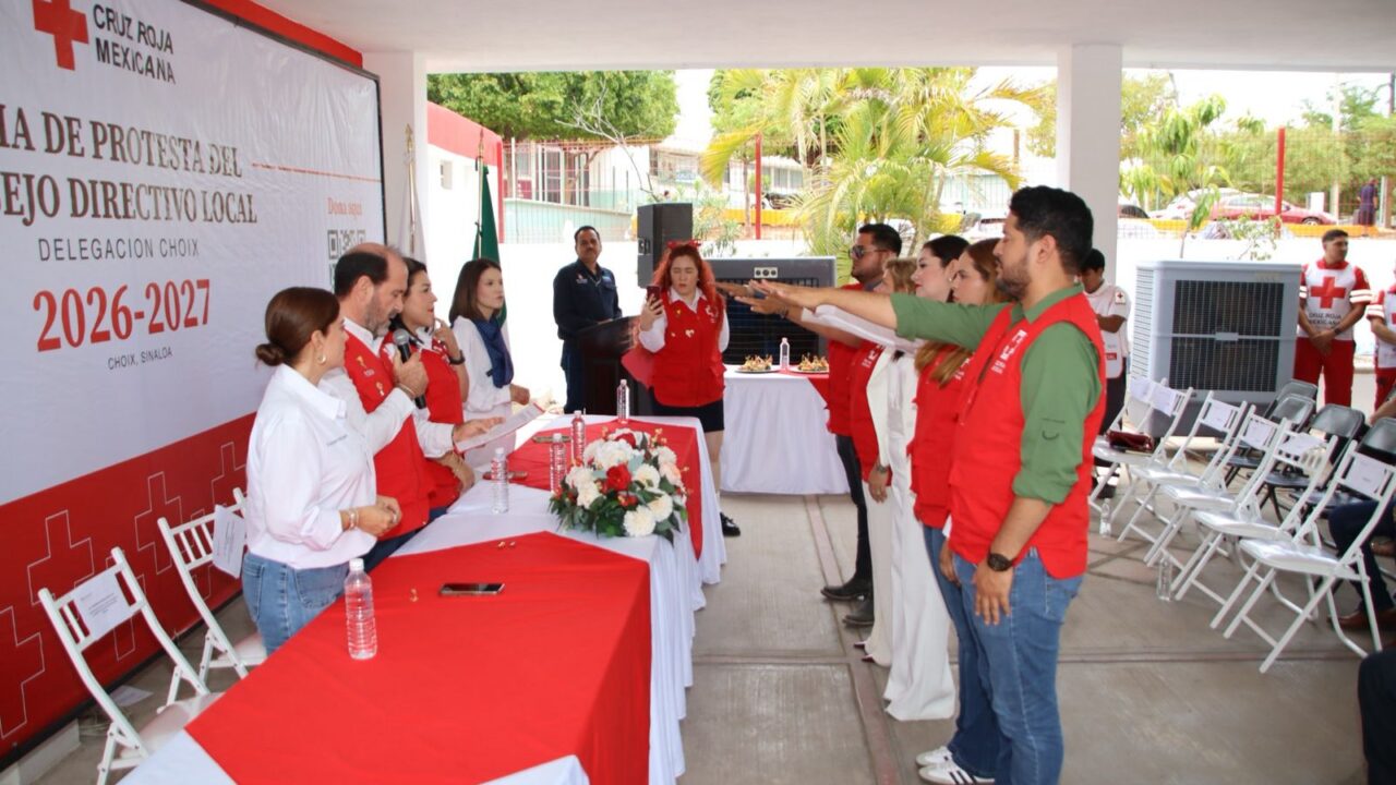 Toma protesta el Consejo Directivo 2026–2027 de Cruz Roja Mexicana Delegación Choix