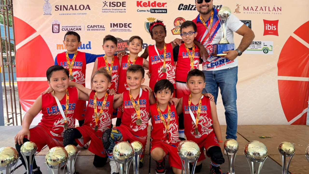 ¡Campeones invictos! Nueva Senda conquista el Estatal de Basquetbol