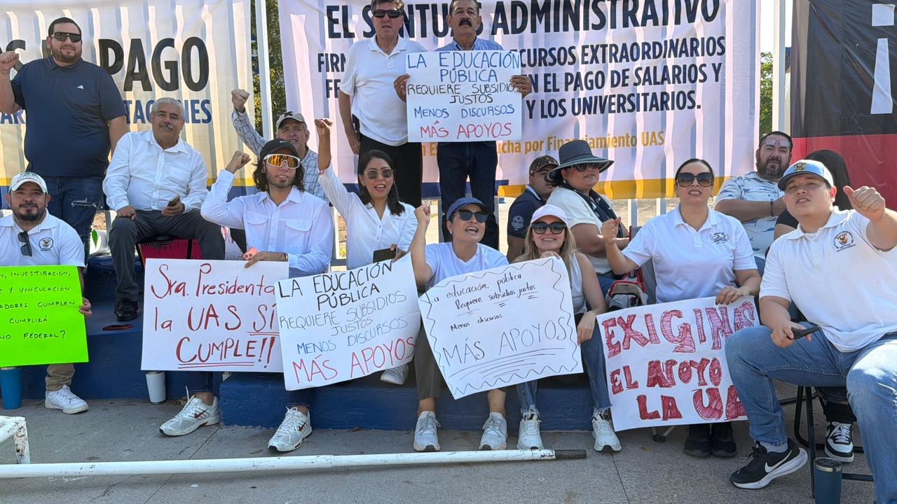 Más de 10 mil trabajadores de UAS inician paro de labores para exigir recurso extraordinario a gobierno federal