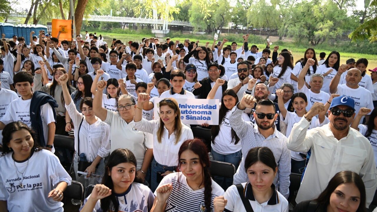 La UAS se une a la 4ta Jornada Nacional por la Paz y Contra las Adicciones
