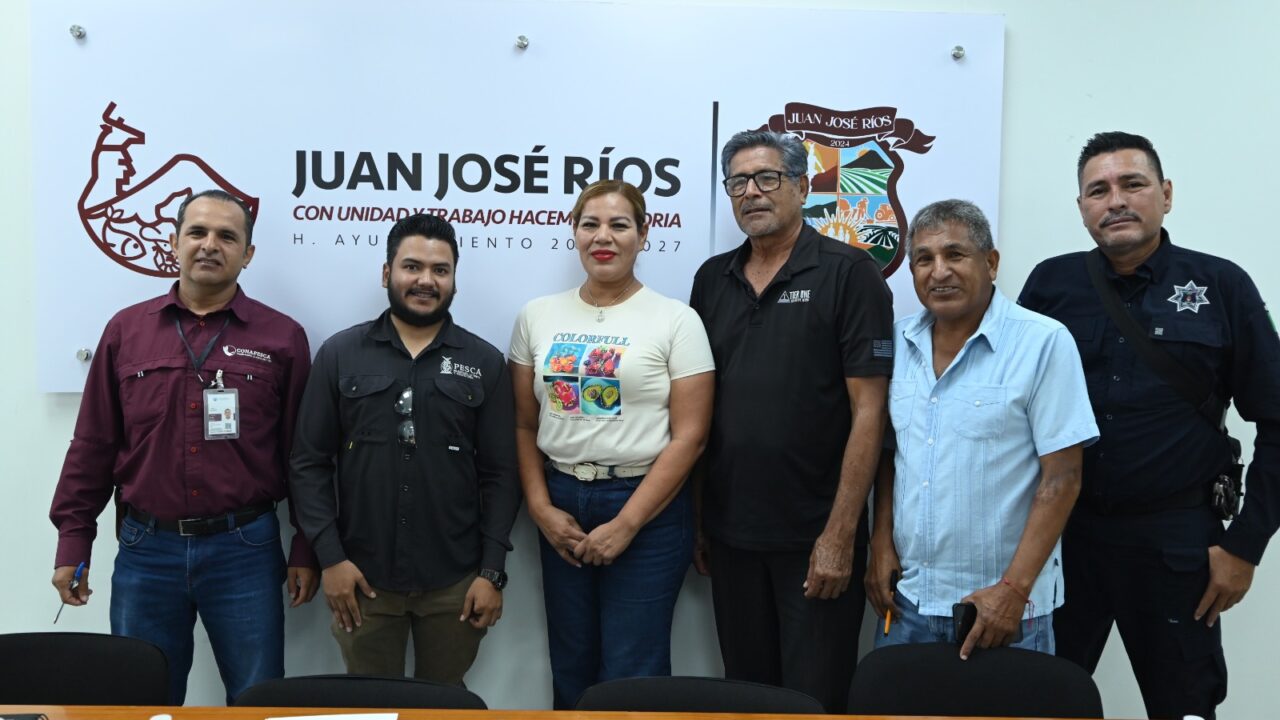Alcaldesa Evangelina Llanes encabeza reunión para fortalecer acciones contra la pesca furtiva