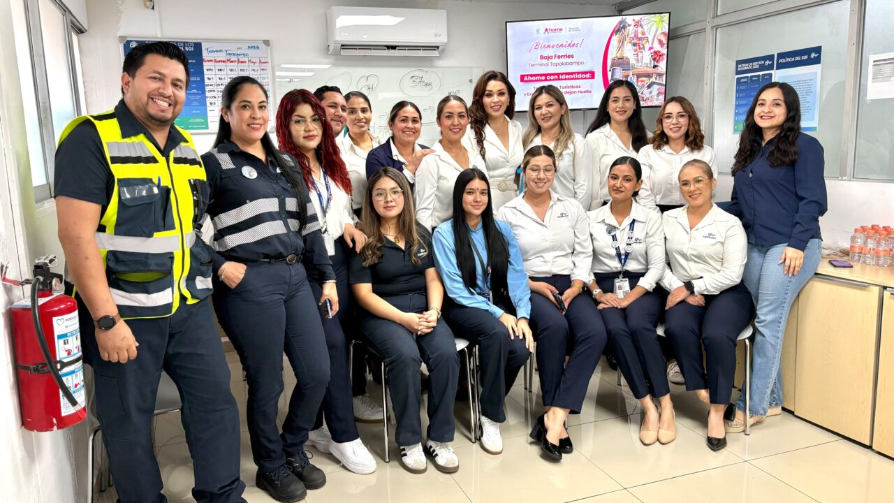 Primera sesión de trabajo de la Dirección de Turismo y personal de Baja Ferries en Topolobampo