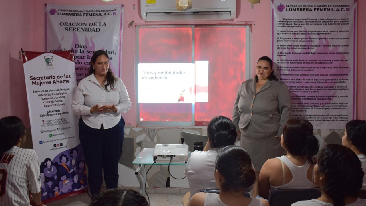 SEMUJERES Ahome activa el programa “Soy Valiosa, Estoy Segura”, en centros de rehabilitación femenil.