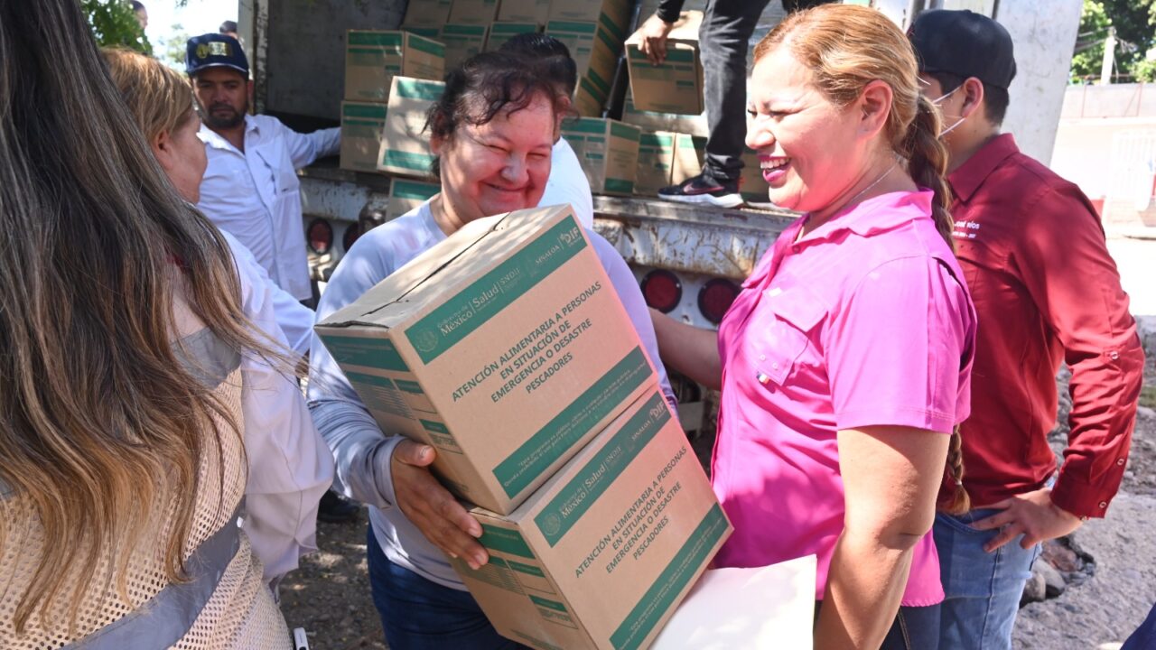 Fortalecen DIF Sinaloa y Gobierno Municipal el bienestar de familias pesqueras en Cerro Cabezón