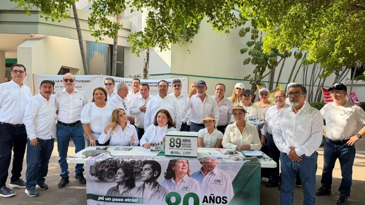 Más de 94 mil jubilados de CFE se manifiestan en México: Los Mochis se suma a la protesta