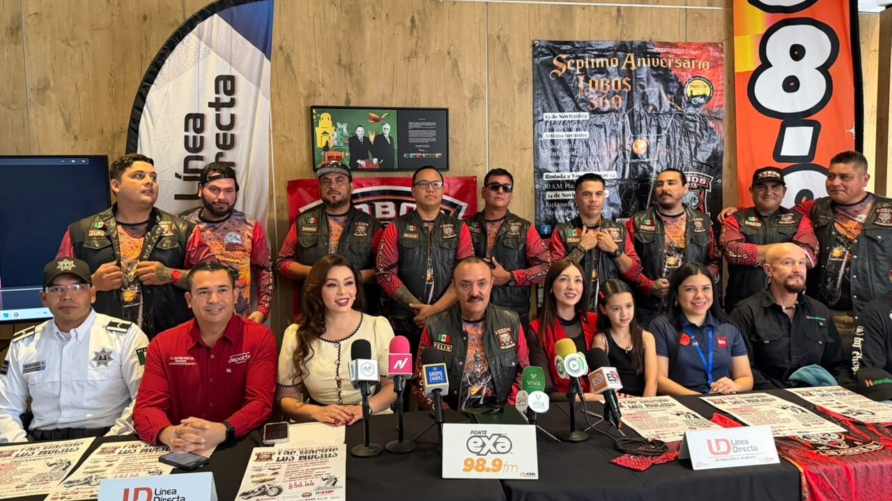 Convocan a motociclistas a celebrar el séptimo aniversario del Club Lobos 360 en beneficio a DIF Ahome