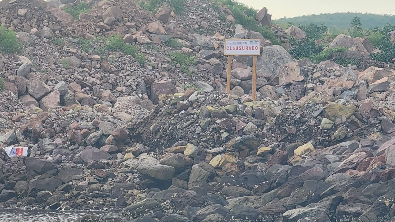 Clausuran trabajos de relleno al mar en Topolobampo