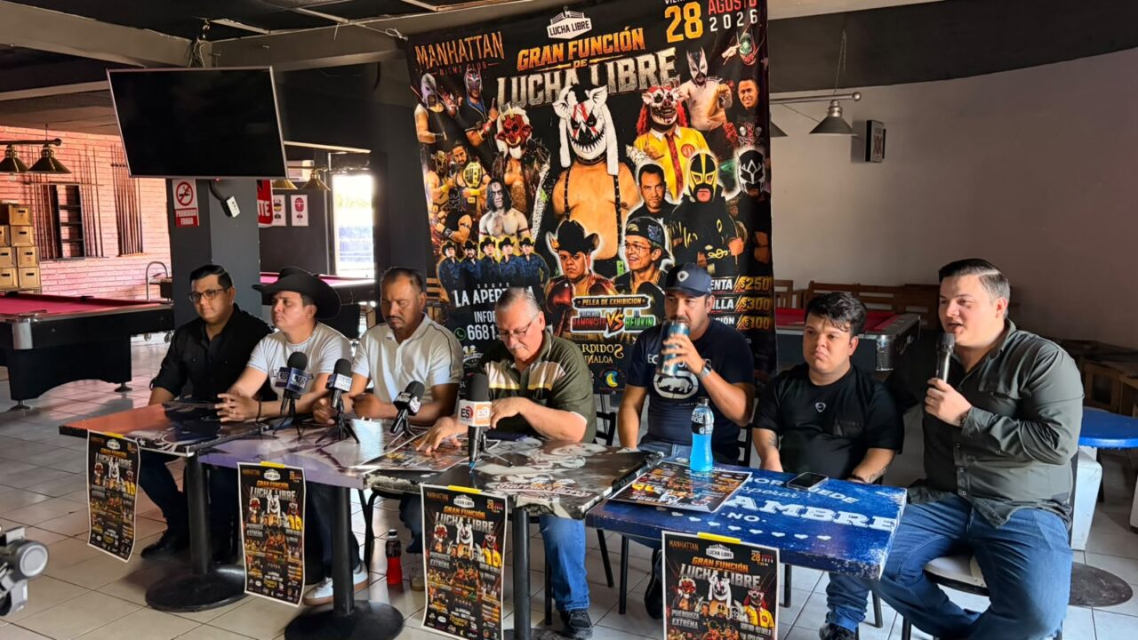 Gran Función de Lucha Libre el próximo 28 de agosto en Los Mochis