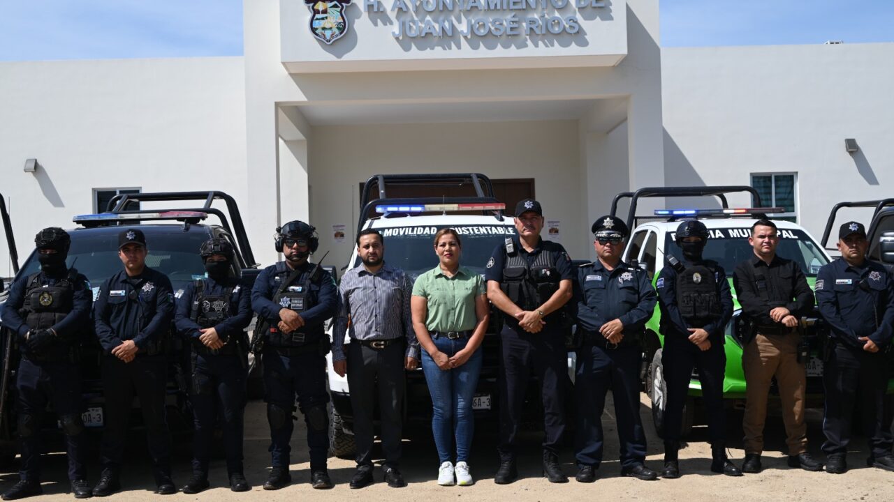 Fortalece Ayuntamiento de Juan José Ríos equipamiento de la Dirección Gral. de Seguridad Ciudadana y Movilidad Sustentable