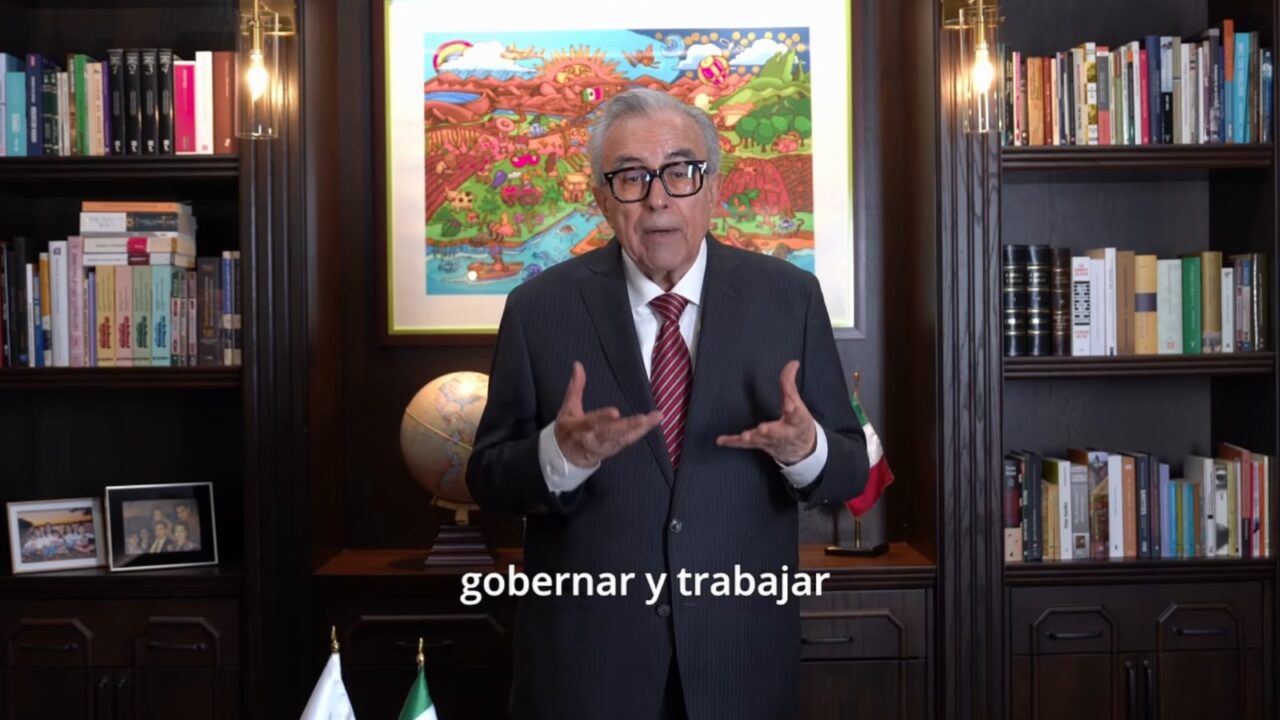 Rocha Moya reaparece en video tras retomar la gubernatura de Sinaloa