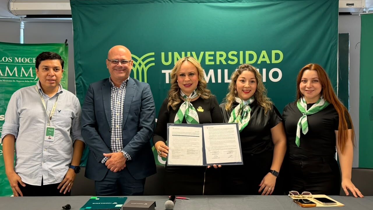 AMMJE Los Mochis y TecMilenio firman convenio para impulsar capacitación empresarial y estudiantil