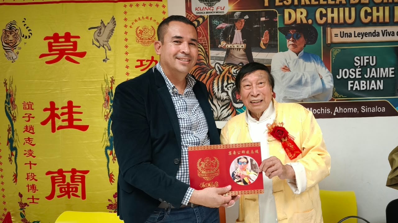 Visita de gala para el kung fu en Los Mochis con la llegada del gran maestro Chiu Chi Ling