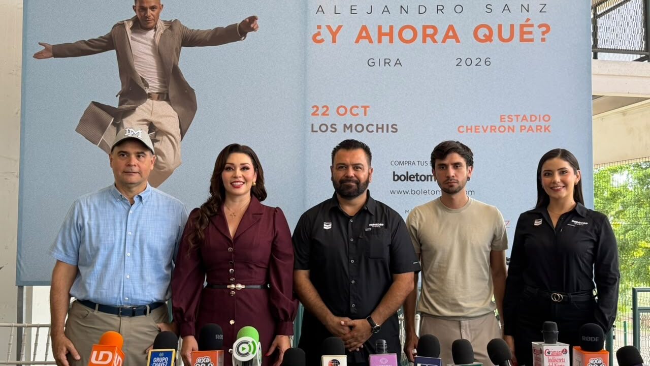 Anuncian cambio de sede para el concierto de Alejandro Sanz en Los Mochis