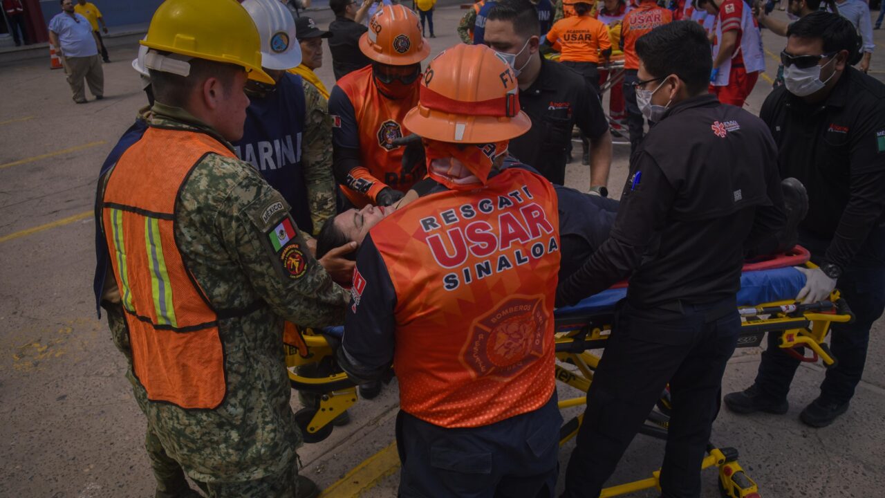 Se activa con éxito Sistema Municipal de Protección Civil ante simulacro de sismo en Ahome
