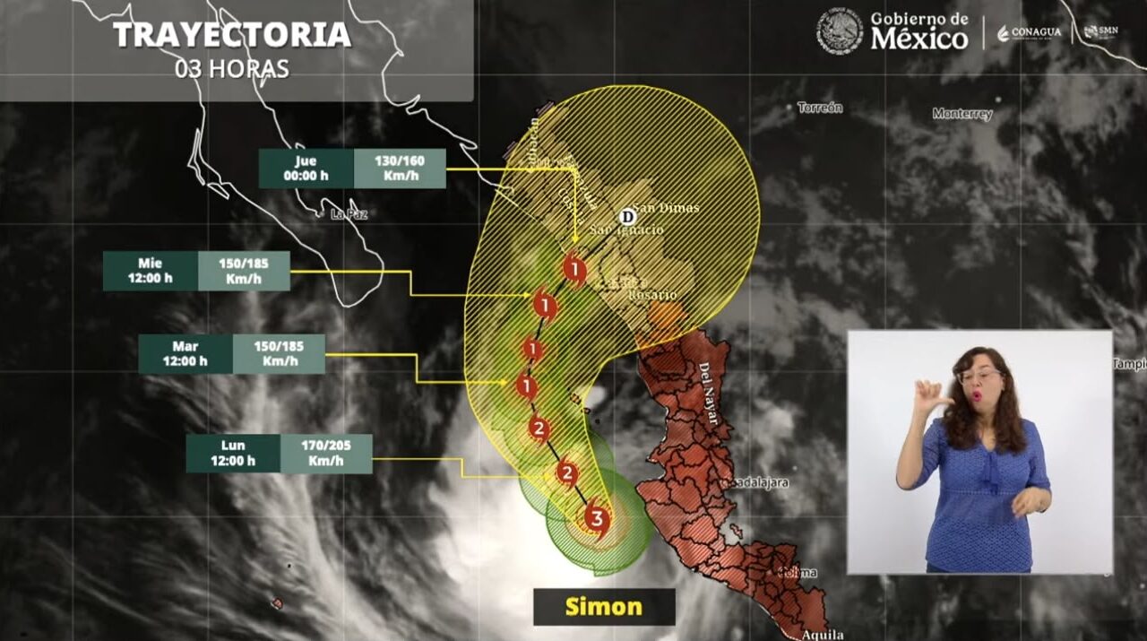 Con Plan Marina y Plan DN-III-E, se apoyará a Sinaloa ante la presencia del huracán “Simón”: Claudia Sheinbaum
