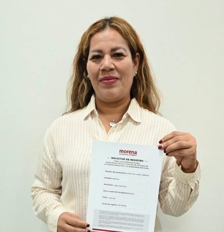 Evangelina Llanes anuncia su registro para la coordinación de los Comités de la Transformación en Juan José Ríos