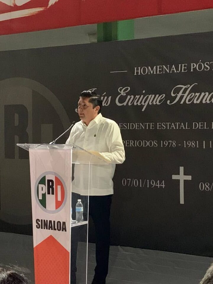 Rinde PRI Sinaloa homenaje póstumo a Jesús Enrique Hernández Chávez