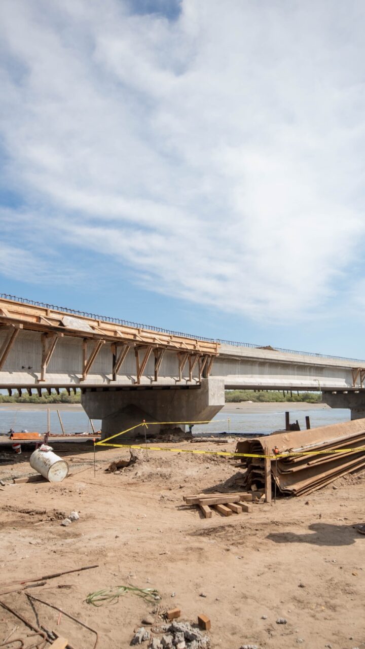 Al 75% avance del puente Bellavista-Boca del Río